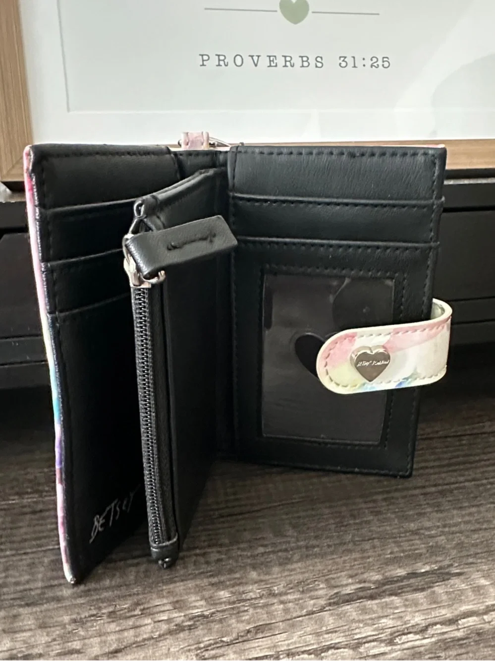 Betsey Johnson compact trifold